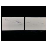 Loraine Day & Marlene Dietrich Signature Cards