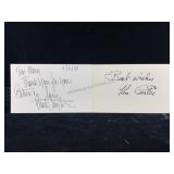 Buck Taylor & Ken Curtis Signature Cards