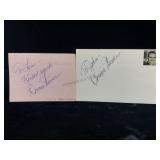 Dennis Weaver & Frank Gorshon Signed & Inscribed