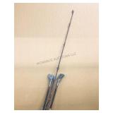 Vtg 4 Fishing poles, approx 8ft tallest one