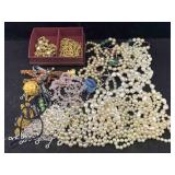 Fashion Jewelry Incl Faux Pearl Necklaces & More,
