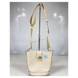 Kate Spade Audrey Mini Bucket Bag Cream Embossed