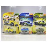 3 NIP CarTuned Die Cast Cars