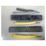 Antique Straight Razors. 2 Marshall-Wells & 1J