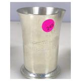 Tiffany & Co. Pewter Trophy Cup. Engraved and