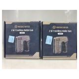2 Woodstarter 2-in-1 Cordless Nailer Guns.
