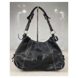 Dooney & Bourke Black Pebbled Leather Slouch