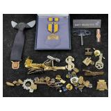 Collecton Of Pins, Cufflinks, Tie Clips & More