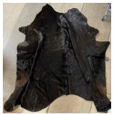 Large All Black Cowhide Rug