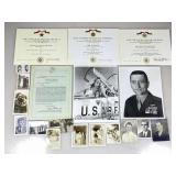 Vtg US Military Award Certificates and Asstd