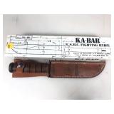 KA-BAR USMC 1217 Fighting Knife in Orig. box -