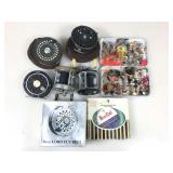 Vtg Fly Fishing Reels and Hand Tied Flies in Case