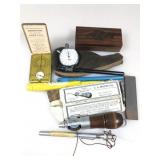 Pocket Awl Sewing Device, Sundial Clock Portable