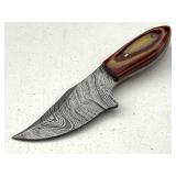 Hand Made Damascus Steel Mini Knife - New