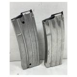 Pair 30 Round Mags for Ruger Mini-14 - Stainless