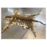 Full Size Tiger Taxidermy Pelt Rug - with Head -