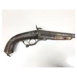 Howdah Pinfire Pistol 16 Gauge Bore - Damascus