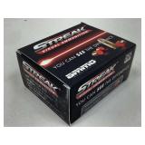 20 Rounds 9mm Ammo - 115gr TMC Streak Ammo for