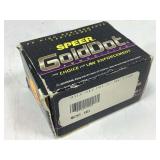 20 Rounds 357 Mag Ammo - 125gr GDHP Speer Gold