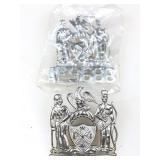Vtg NYPD Shield Emblems - 1 with Badge Number
