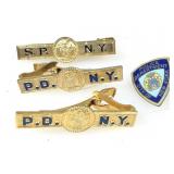 Vtg NYPD Tie Tacks