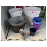 New Wastebaskets, Buckets, and More.