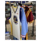 Assorted Sports Jerseys. Curry, Moon, Odom, 49ers