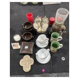 Dishes, Cups, Candles, Candle Holder and more