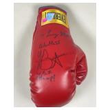 Autograped boxing glove