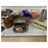 4 Fishing Tackle Boxes. 1 W/Assorted Fishing