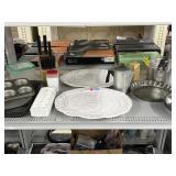Assorted Kitchenware Items. Platters, Baking