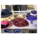Ladies Hats and  Decorative Storage Boxes.