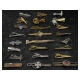 Mechanic Themed & Mix Tie Clips, Some Gold-plated