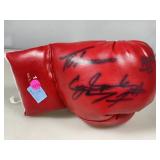 Autograped boxing glove