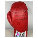 Autograped boxing glove