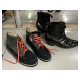 New Menï¿½s Adidas Size 12 and Denver Boots.