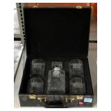 Dave & Busters Decanter Set W/Case