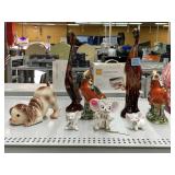 Bird Figurines, Dog Figurine, And More.
