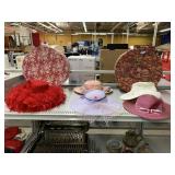 Ladies Hats and  Decorative Storage Boxes.