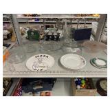 Floral Cake Stand with Dome, Ironstone Oven &