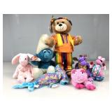 7 plush toys as one lot , 4 are Ty beanie babies