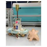Vintage mid century children's nursery lamp. Some
