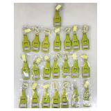 21 keychain bottle openers advertising, Las