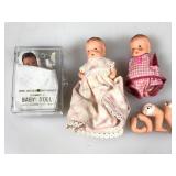 Vtg German Bisque & Rubber Baby Dolls. Bisque