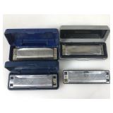 Vtg Hohner & Lee Oskar Harmonicas