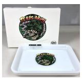 LED Rolling Tray By Glow Tray. Terps Army White