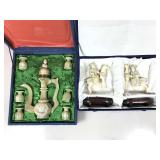 Green Onyx Turkish-Style Coffee or Liqueur Set.