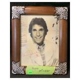 Autographed picture of Henry Winkler from happy