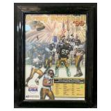 A framed poster from the United States Postal