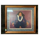 A print titled five strand Pikake is by the